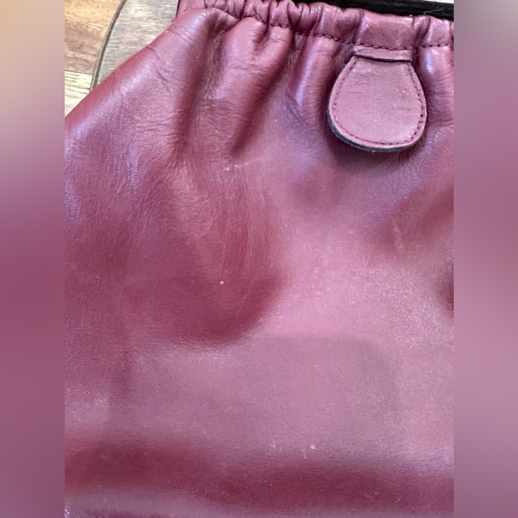 Vintage Oxblood Wooden Aigner Shoulder bag that has been Birkenfied - Picture 9 of 14